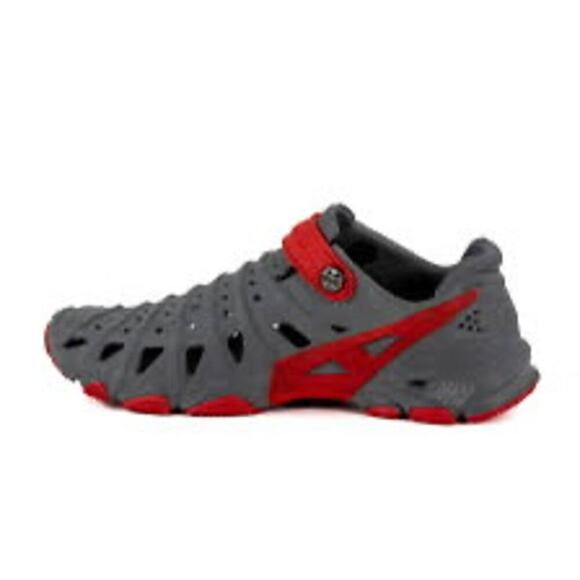Crosskix 2.0 Red Dawn Hybrid Water Shoes Gray Red Outdoor Boating Hiking Beach - Picture 2 of 15